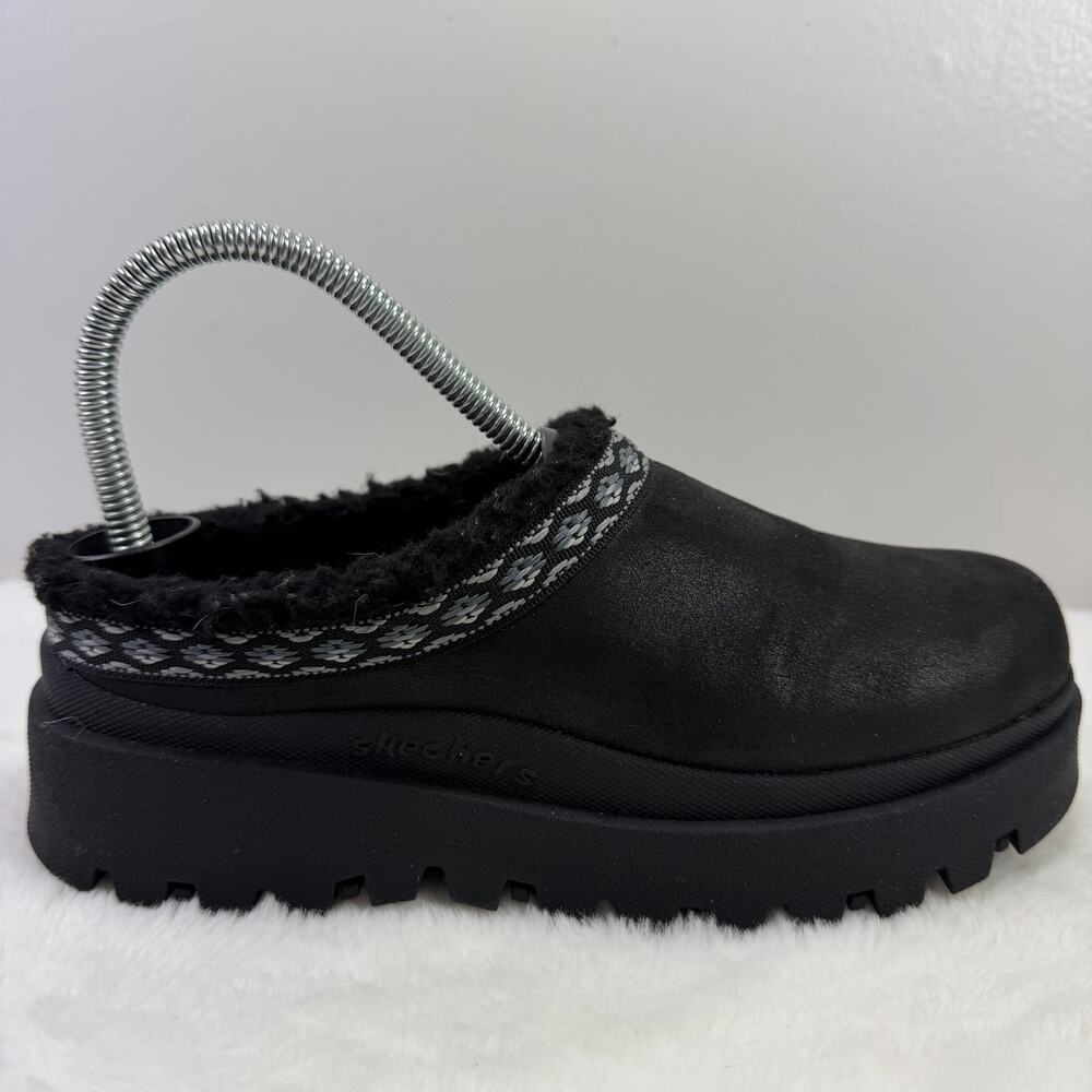 Skechers Shindigs Comfy Hour Clogs w/ Faux Sherpa Lining – Women’s US 6